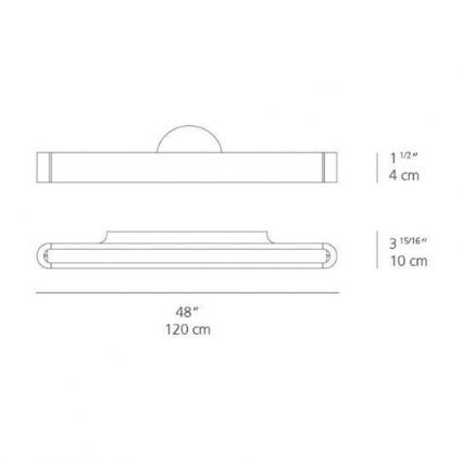 Artemide AR 1917020A - LED-seinävalaisin TALO 120 1xLED/51W/230V