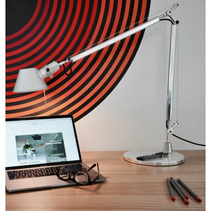 Artemide AR A005910+AR A008600 KOMPLET - Pöytävalaisin TOLOMEO MINI 1xE27/70W/230V