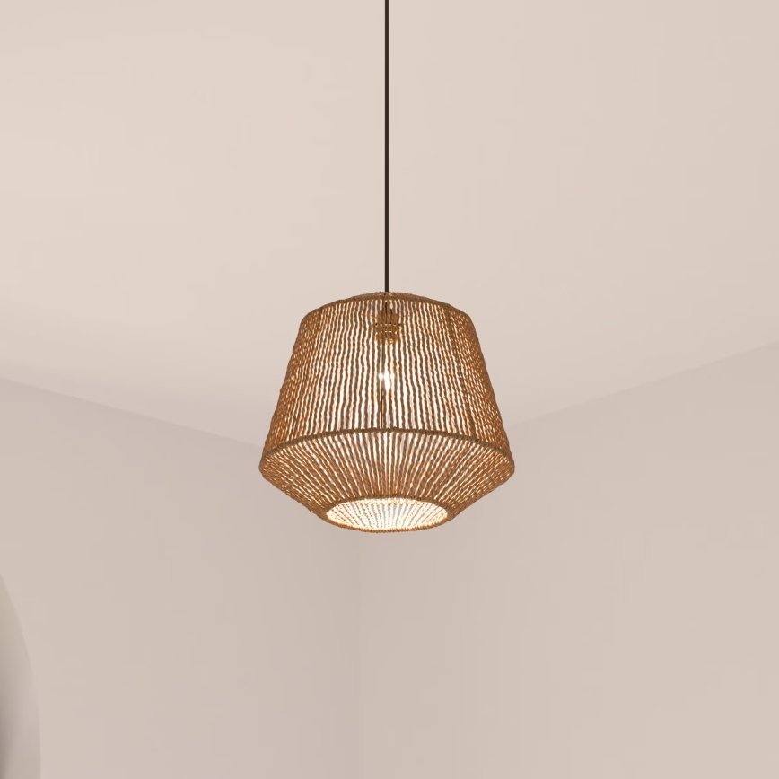 Atmosphera - Kattokruunu johdossa JILY 1xE27/40W/230V juutti beige