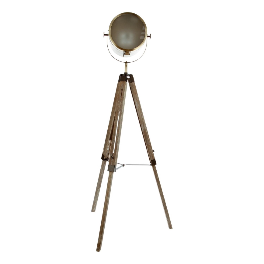 Atmosphera - Lattialamppu EBOR 1xE27/25W/230V mänty/messinki