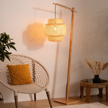 Atmosphera - Lattialamppu LIBY 1xE27/40W/230V bambu
