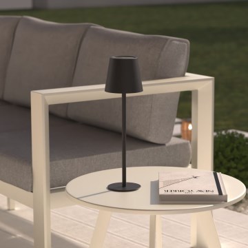 Atmosphera - LED Himmennettävä ladattava ulko kosketus pöytävalaisin CODY LED/5V 2400 mAh IP44