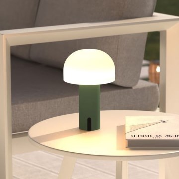 Atmosphera - LED Ladattava ulko kosketus pöytävalaisin JANY LED/3,7V 22 cm 2200 mAh IP44 vihreä