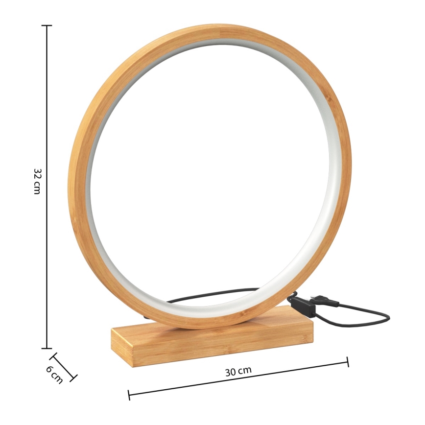 Atmosphera - LED-pöytävalaisin STELA LED/2,7W/230V bambu