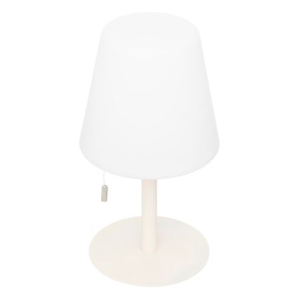 Atmosphera - LED RGBW Ladattava ulko pöytävalaisin ZACK LED/3,7V 1200 mAh IP44 beige