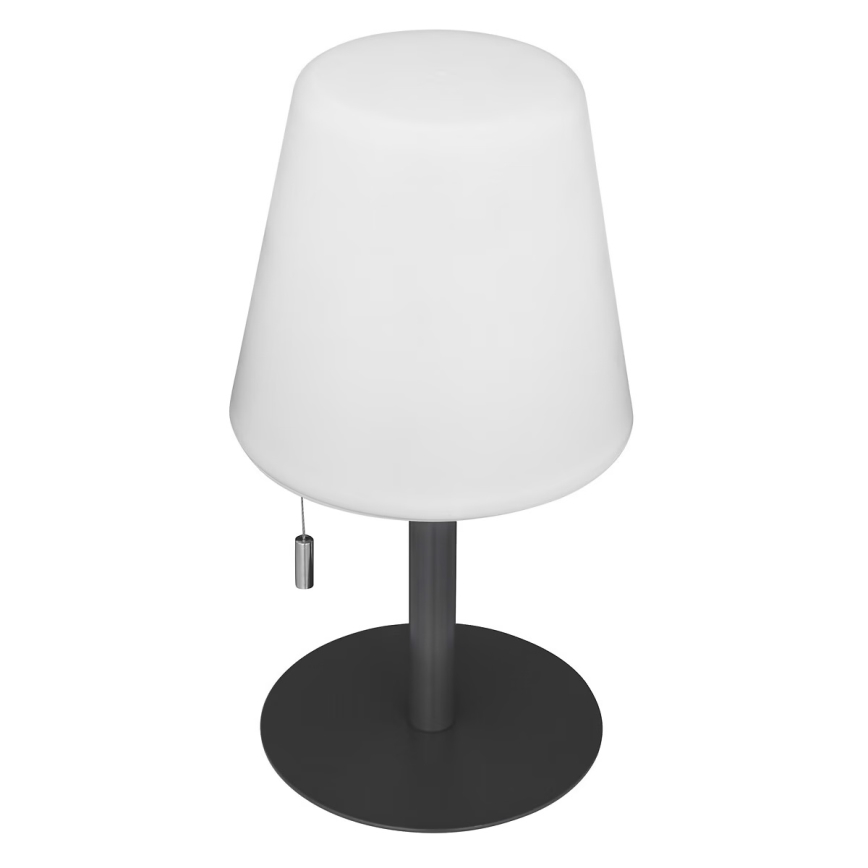 Atmosphera - LED RGBW Ladattava ulko pöytävalaisin ZACK LED/3,7V 1200 mAh IP44 musta