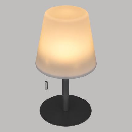 Atmosphera - LED RGBW Ladattava ulko pöytävalaisin ZACK LED/3,7V 1200 mAh IP44 musta