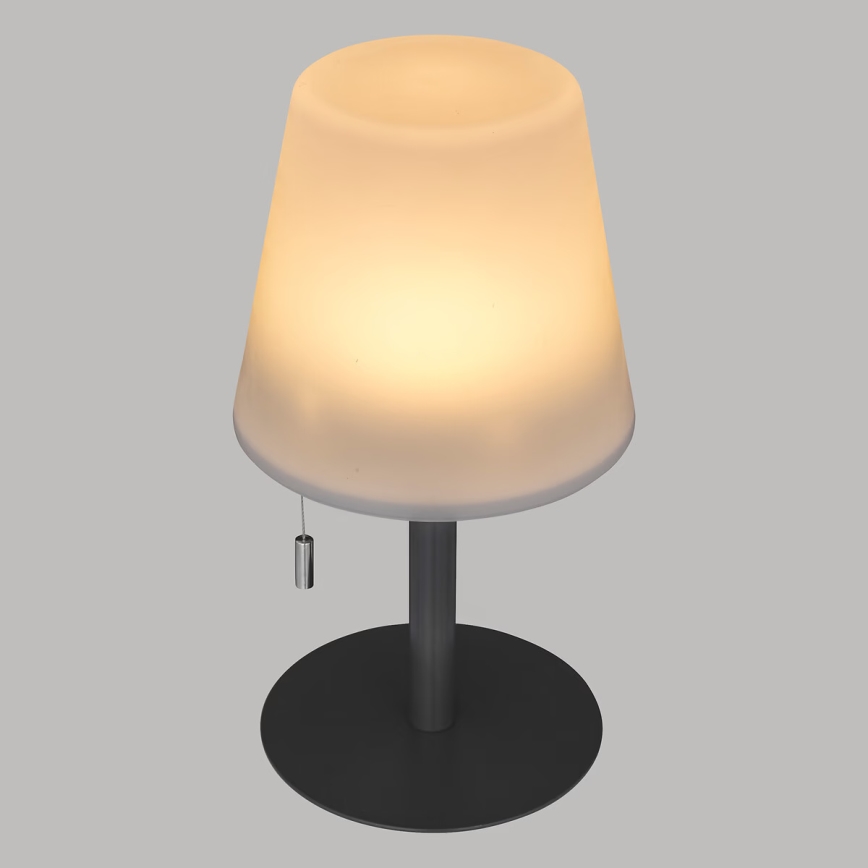 Atmosphera - LED RGBW Ladattava ulko pöytävalaisin ZACK LED/3,7V 1200 mAh IP44 musta