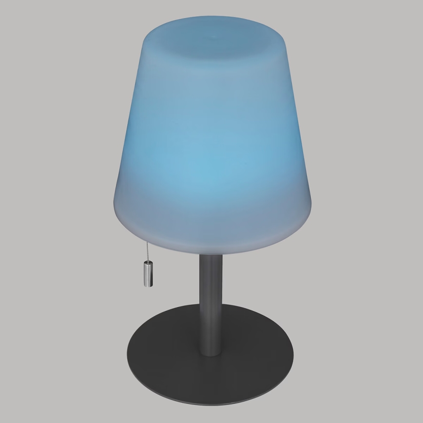Atmosphera - LED RGBW Ladattava ulko pöytävalaisin ZACK LED/3,7V 1200 mAh IP44 musta