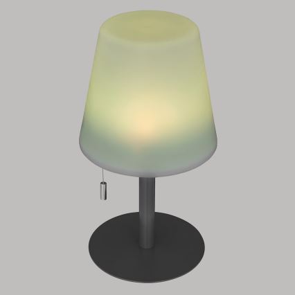 Atmosphera - LED RGBW Ladattava ulko pöytävalaisin ZACK LED/3,7V 1200 mAh IP44 musta