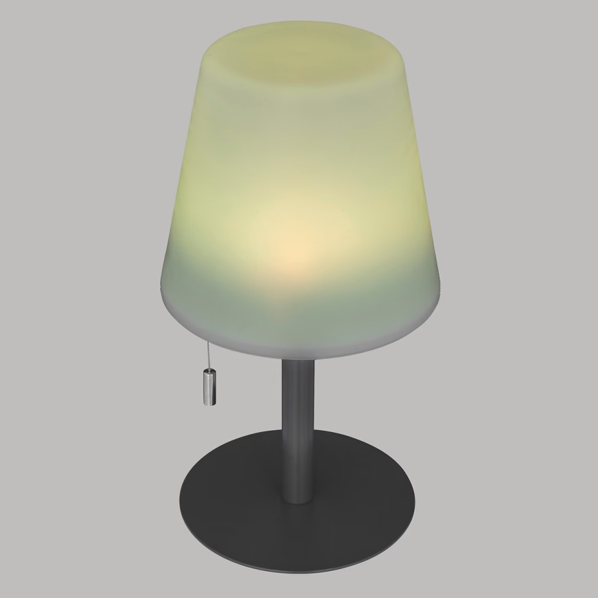 Atmosphera - LED RGBW Ladattava ulko pöytävalaisin ZACK LED/3,7V 1200 mAh IP44 musta