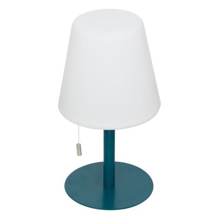 Atmosphera - LED RGBW Ladattava ulko pöytävalaisin ZACK LED/3,7V 1200 mAh IP44 turkoosi