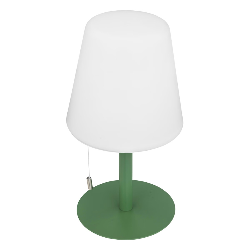 Atmosphera - LED RGBW Ladattava ulko pöytävalaisin ZACK LED/3,7V 1200 mAh IP44 vihreä