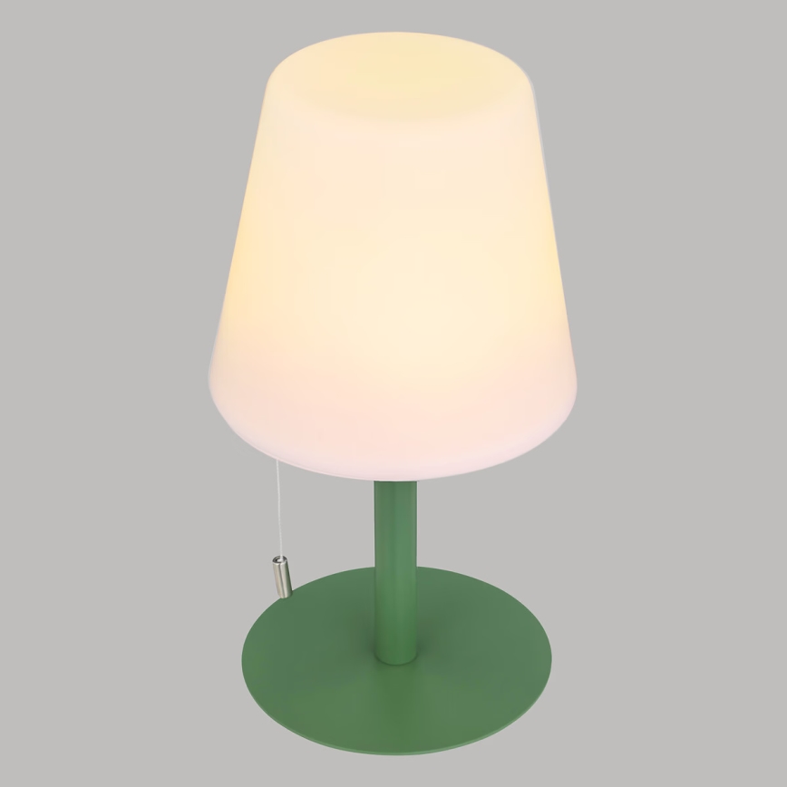 Atmosphera - LED RGBW Ladattava ulko pöytävalaisin ZACK LED/3,7V 1200 mAh IP44 vihreä