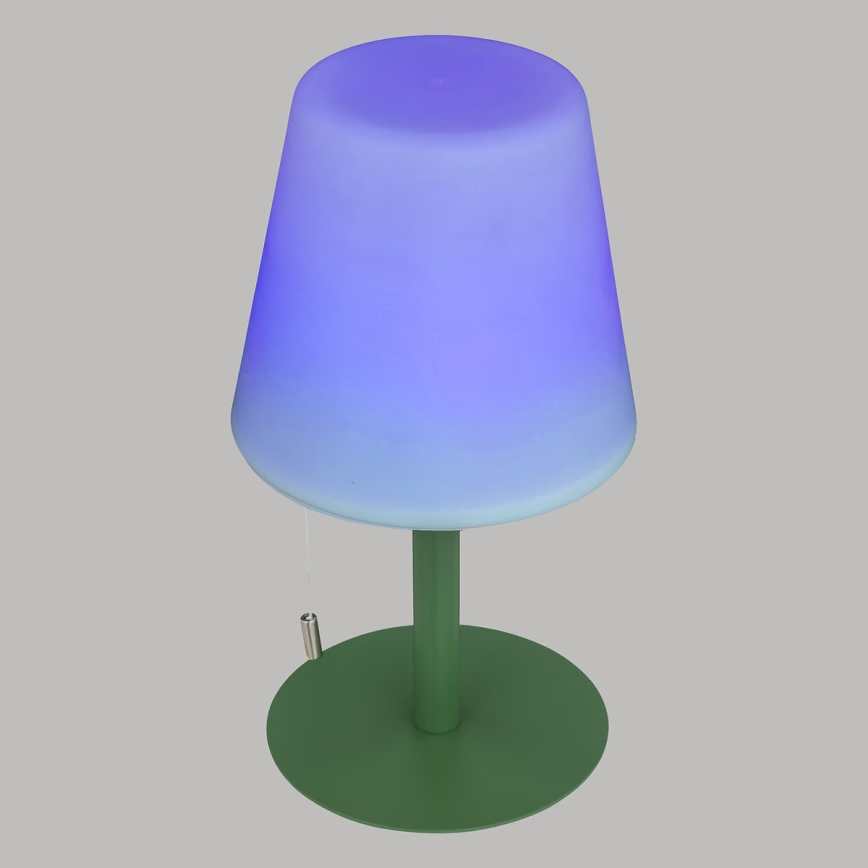 Atmosphera - LED RGBW Ladattava ulko pöytävalaisin ZACK LED/3,7V 1200 mAh IP44 vihreä
