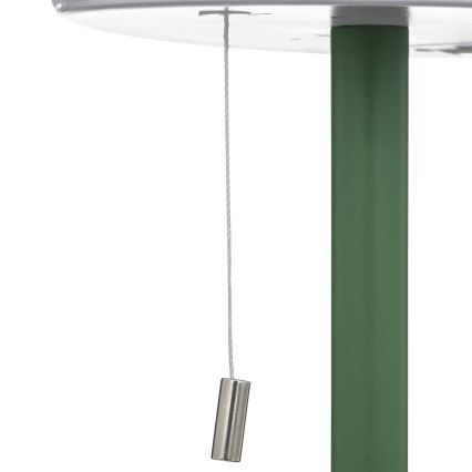 Atmosphera - LED RGBW Ladattava ulko pöytävalaisin ZACK LED/3,7V 1200 mAh IP44 vihreä