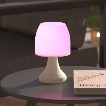 Atmosphera - LED RGB Ulkopöytävalaisin DOKK LED/3xAAA 19,5 cm IP44