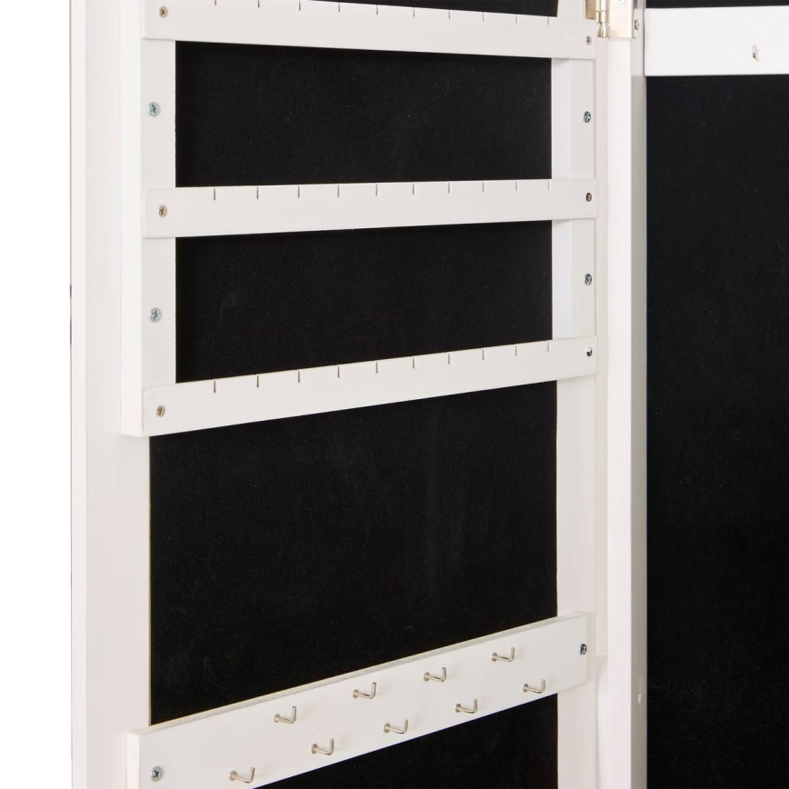 Atmosphera - LEXY pystypeili korurasialla 158x38 cm valkoinen