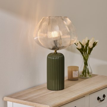 Atmosphera - PHYLAS-pöytälamppu 1xE14/40W/230V vihreä
