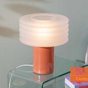 Atmosphera - Pöytälamppu ASTI 1xE27/60W/230V tiilenvärinen