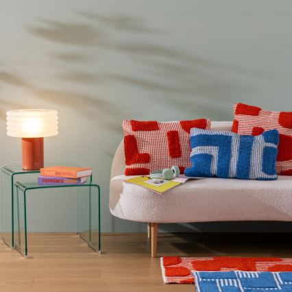 Atmosphera - Pöytälamppu ASTI 1xE27/60W/230V tiilenvärinen