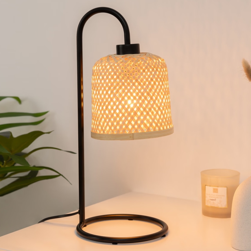 Atmosphera - Pöytävalaisin ALI 1xE27/25W/230V bambu