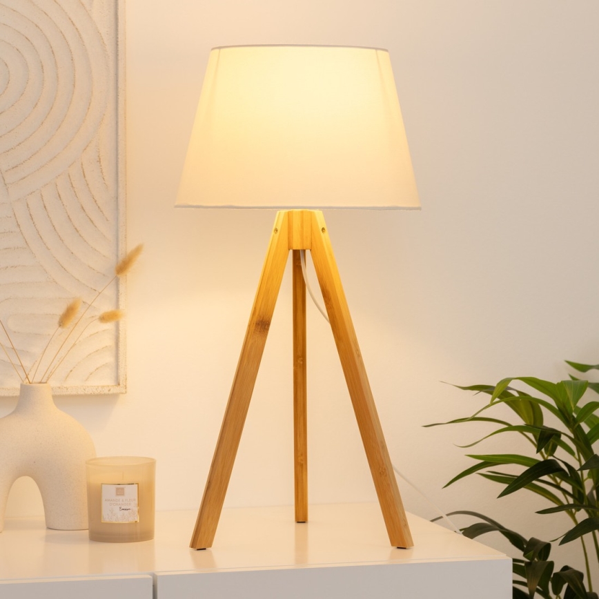 Atmosphera - Pöytävalaisin BAHI 1xE14/40W/230V bambu