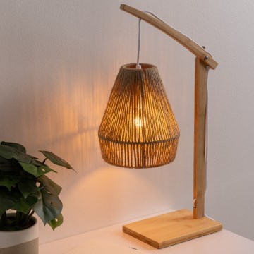 Atmosphera - Pöytävalaisin KARLA 1xE27/40W/230V bambu