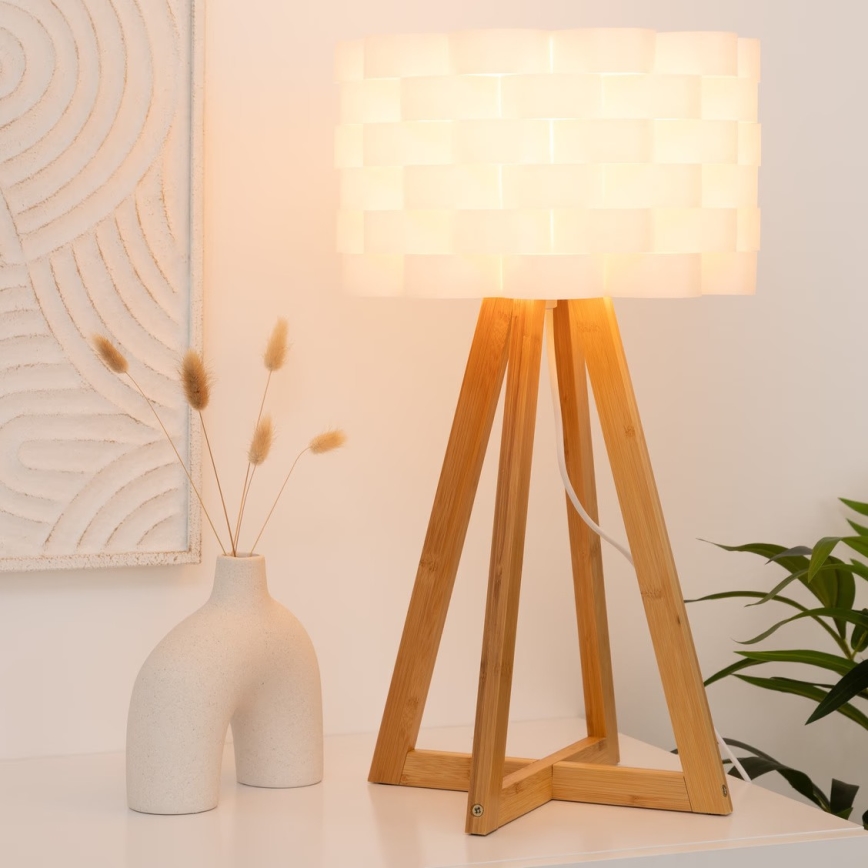 Atmosphera - Pöytävalaisin MOKI 1xE14/40W/230V bambu