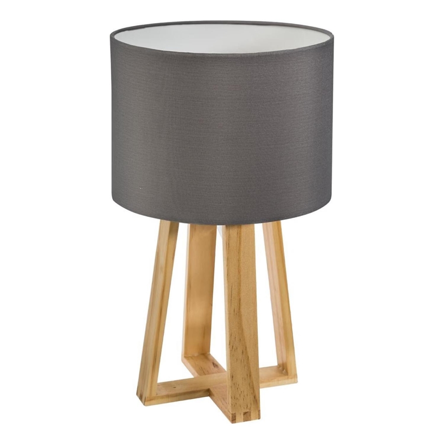 Atmosphera - Pöytävalaisin MOLU 1xE27/25W/230V mänty/harmaa