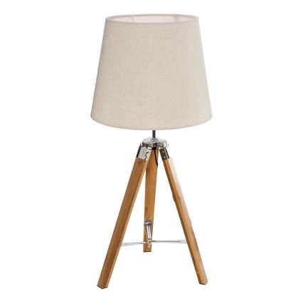 Atmosphera - Pöytävalaisin RUNO 1xE27/25W/230V bambu/kerma