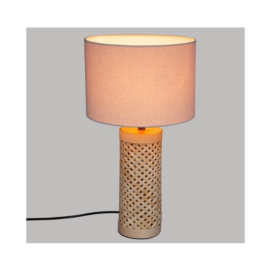 Atmosphera - Pöytävalaisin SALMA 1xE27/40W/230V bambu