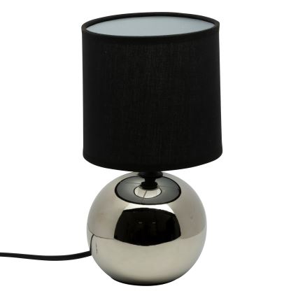 Atmosphera - Pöytävalaisin TIMÉO 1xE14/60W/230V kiiltävä kromi/musta