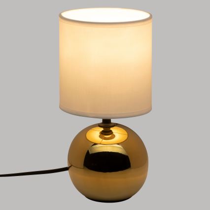 Atmosphera - Pöytävalaisin TIMÉO 1xE14/60W/230V kulta/valkoinen