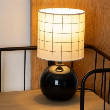 Atmosphera - Pöytävalaisin TIMÉO 1xE14/60W/230V musta/valkoinen