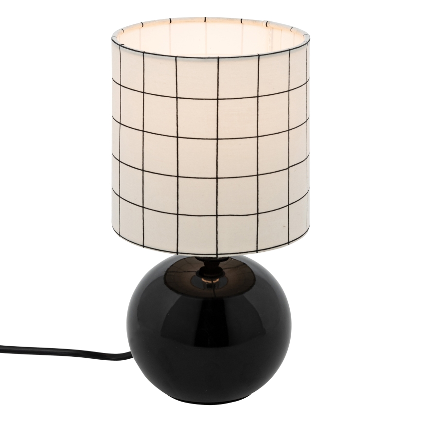 Atmosphera - Pöytävalaisin TIMÉO 1xE14/60W/230V musta/valkoinen