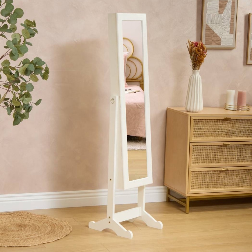 Atmosphera - Pystypeili korurasialla KRISTIN 146,8x37 cm valkoinen