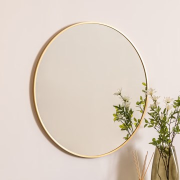 Atmosphera - Seinäpeili ALICE halkaisija 70 cm kulta