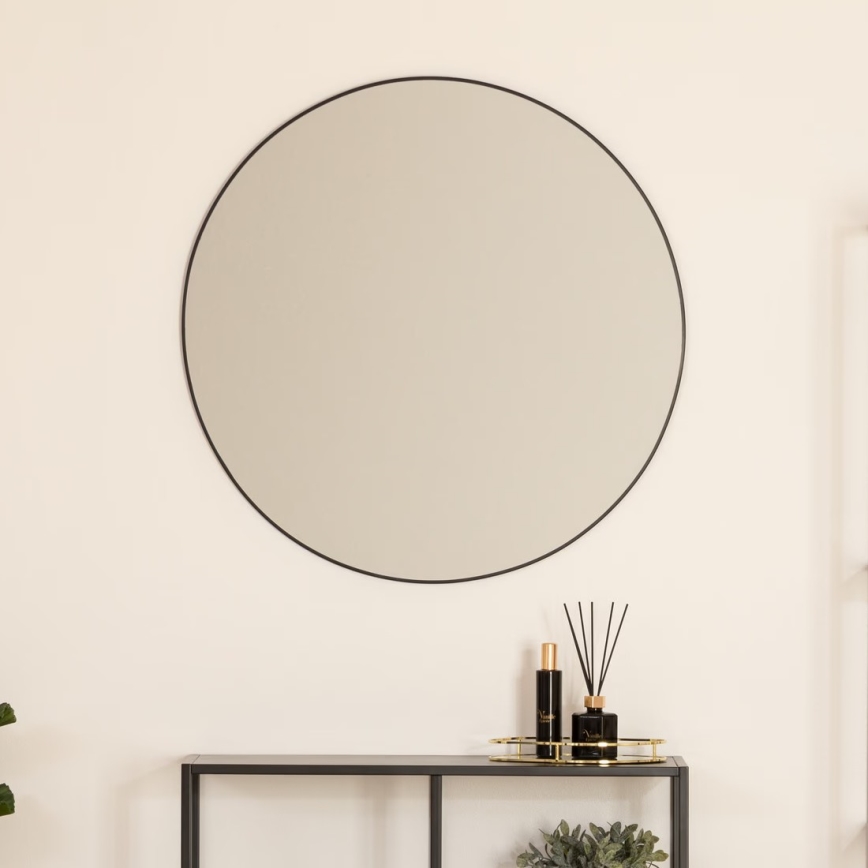 Atmosphera - Seinäpeili ALICE halkaisija 76 cm musta