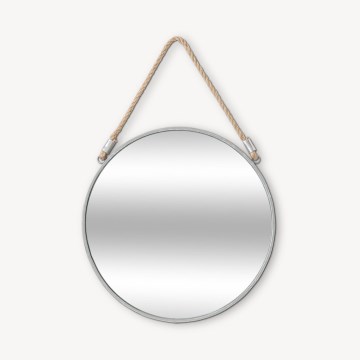 Atmosphera - Seinäpeili EDEN halkaisija 38 cm hopea