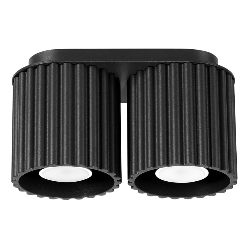 AURA-kohdevalaisin 2xGU10/10W/230V musta