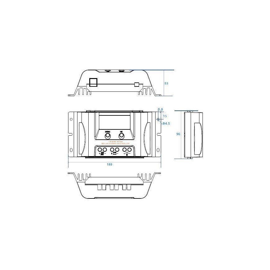 Aurinkoenergian lataussäädin MPPT MT1550EU 12V/15A