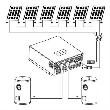 Aurinkoinvertteri veden lämmitykseen ECO Solar Boost MPPT-3000 3.5kW PRO
