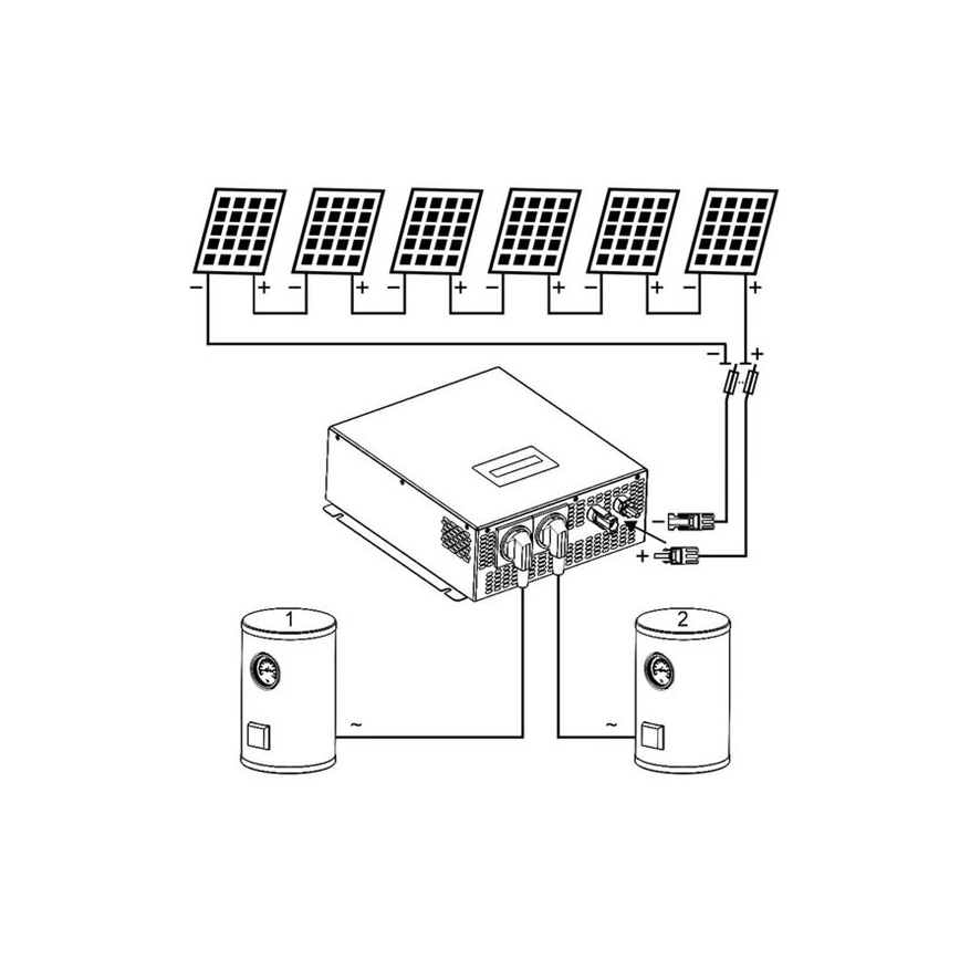 Aurinkoinvertteri veden lämmitykseen ECO Solar Boost MPPT-3000 3.5kW PRO