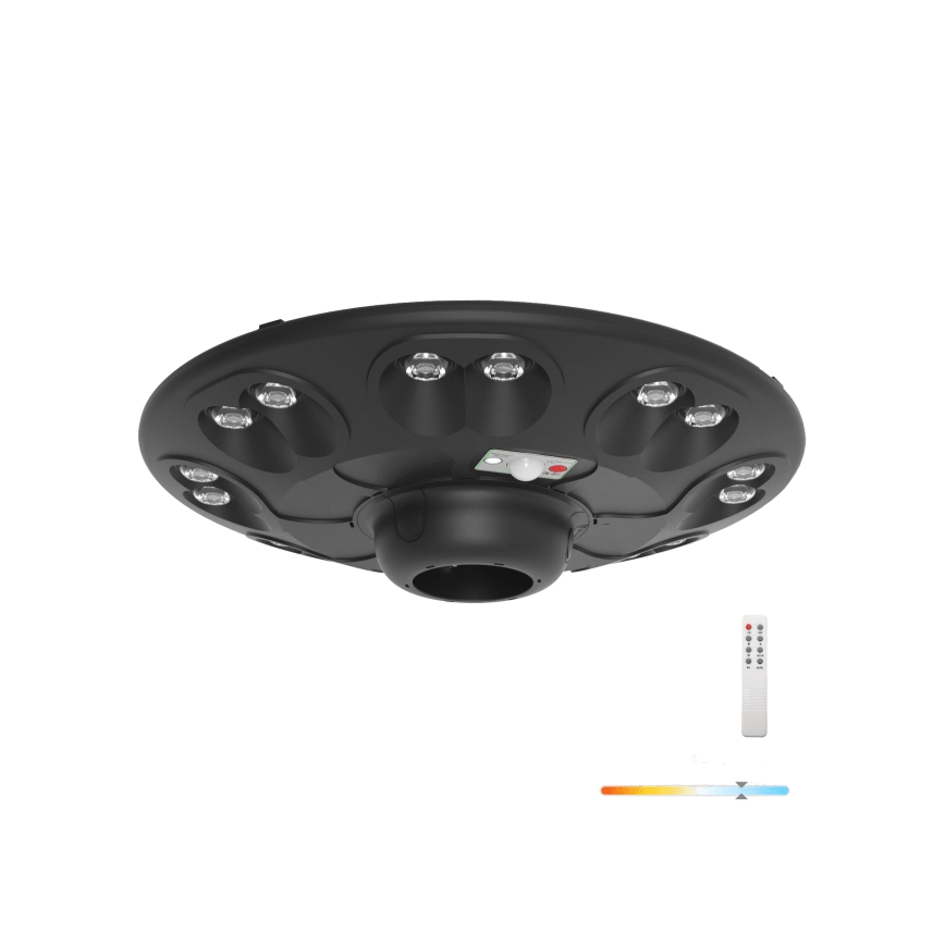Aurinkokäyttöinen LED-katulamput sensorilla LUVIA LED/15W/3,2V 6500K IP54 5400 mAh + kaukosäädin