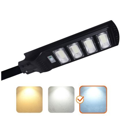 Himmennettävä LED-aurinkokatuvalaisin anturilla URBI LED/11W/3,2V 6500K 15000 mAh IP54 + kaukosäädin
