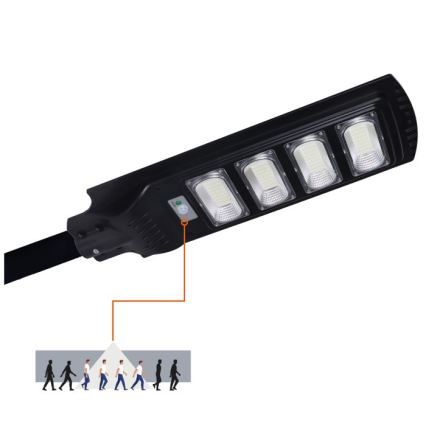 Himmennettävä LED-aurinkokatuvalaisin anturilla URBI LED/11W/3,2V 6500K 15000 mAh IP54 + kaukosäädin