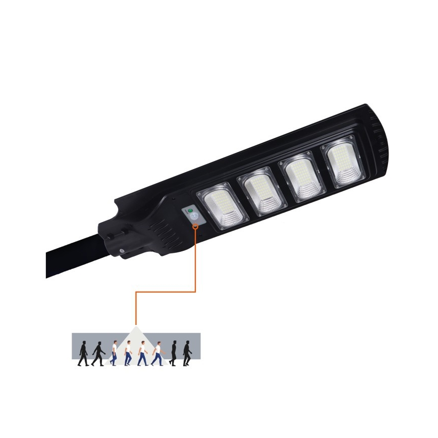 Himmennettävä LED-aurinkokatuvalaisin anturilla URBI LED/11W/3,2V 6500K 15000 mAh IP54 + kaukosäädin