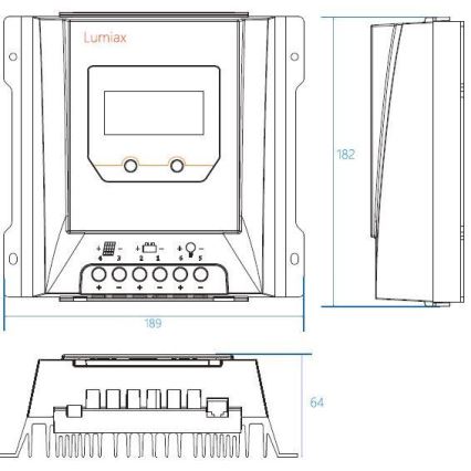 Aurinkokennolatauksen säädin MPPT MT3075 12/24V/30A