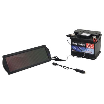 Aurinkokennolaturi auton akuille 1,8W/12V